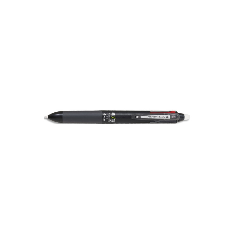 PILOT Stylo bille 4 couleurs rétractables FriXion BALL. Pointe fine. Coloris noir