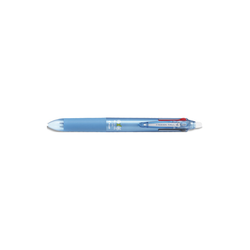 PILOT Stylo bille 4 couleurs rétractables FriXion BALL. Pointe fine. Coloris bleu