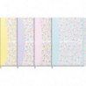 OXFORD Cahier FLORAL brochure format A5 14,8x21cm 160 pages lignées. Coloris assortis