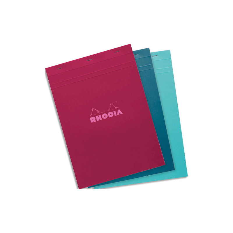 RHODIA Bloc de direction 160 pages n&deg;18 21x29,7cm 5x5. Couverture assortie