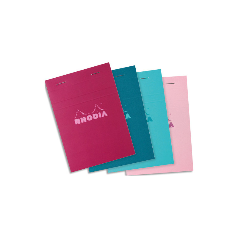 RHODIA Bloc de direction 160 pages n&deg;13 10,5x14,8cm 5x5. Couverture assortie