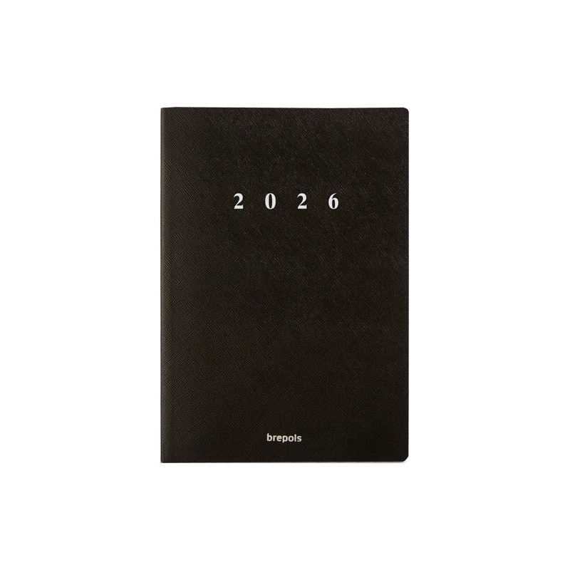 BREPOLS janvier à décembre. 1 semaine&#47;2 pages. planificateur. unilingue gb. 14,8x21 cm. 0.150.6500.01.6.0