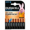 DURACELL Piles alcalines AAA LR03 Optimum, 1,5V lot de 8 piles 5019063