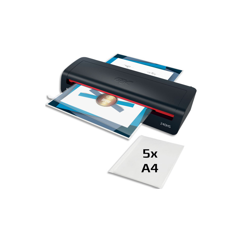 GBC Plastifieuse 240HS - 75 à 125 microns 2 rouleaux