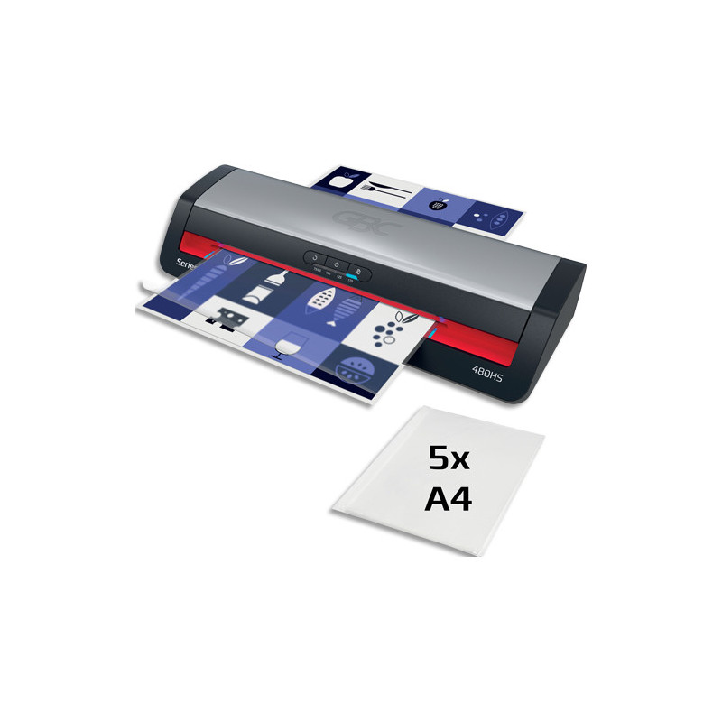 GBC Plastifieuse 480HS - 75 à 175 microns 4 rouleaux
