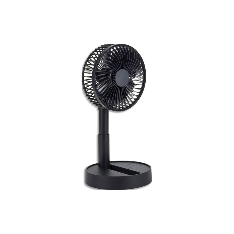 Ventilateur compact, le pied du ventilateur est extensible et se plie pour faciliter son rangement