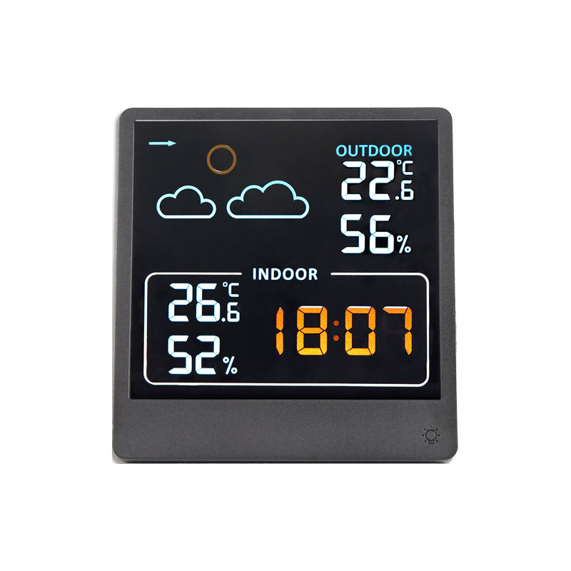 Thermomètre et hygromètre intérieur et extérieur, mémorisation des températures