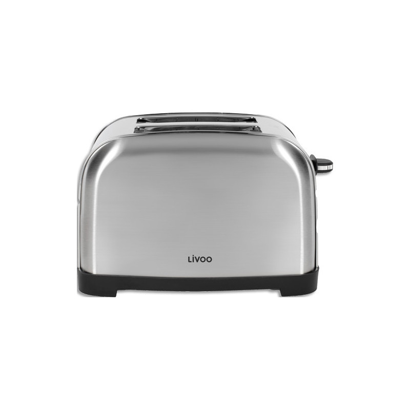 Grille pain 2 fentes larges 3 cm, puissance 750-850 W, fonctions avec témoins LED : décongélation, réchau