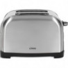 Grille pain 2 fentes larges 3 cm, puissance 750-850 W, fonctions avec témoins LED : décongélation, réchau