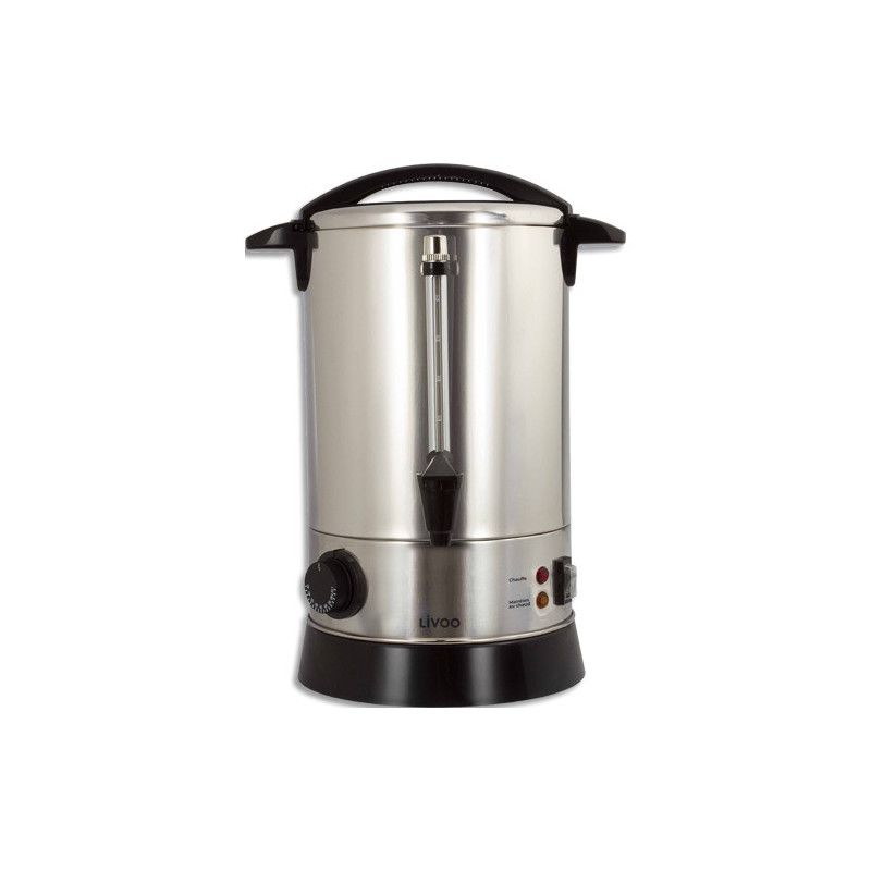 Percolateur capacité de 6,8 L, soit environ 40 tasses, puissance 950 W, 2 fonctions : percolation et mai