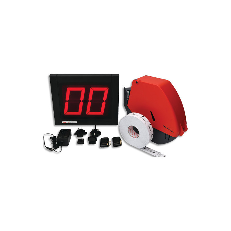 METO Pack de démarrage s32 rf 1x indicateur avec récepteur, affichage led rouge à 2 chiffres 38328370