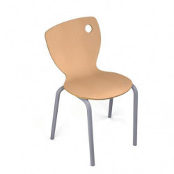 Chaise coque 4 pieds...