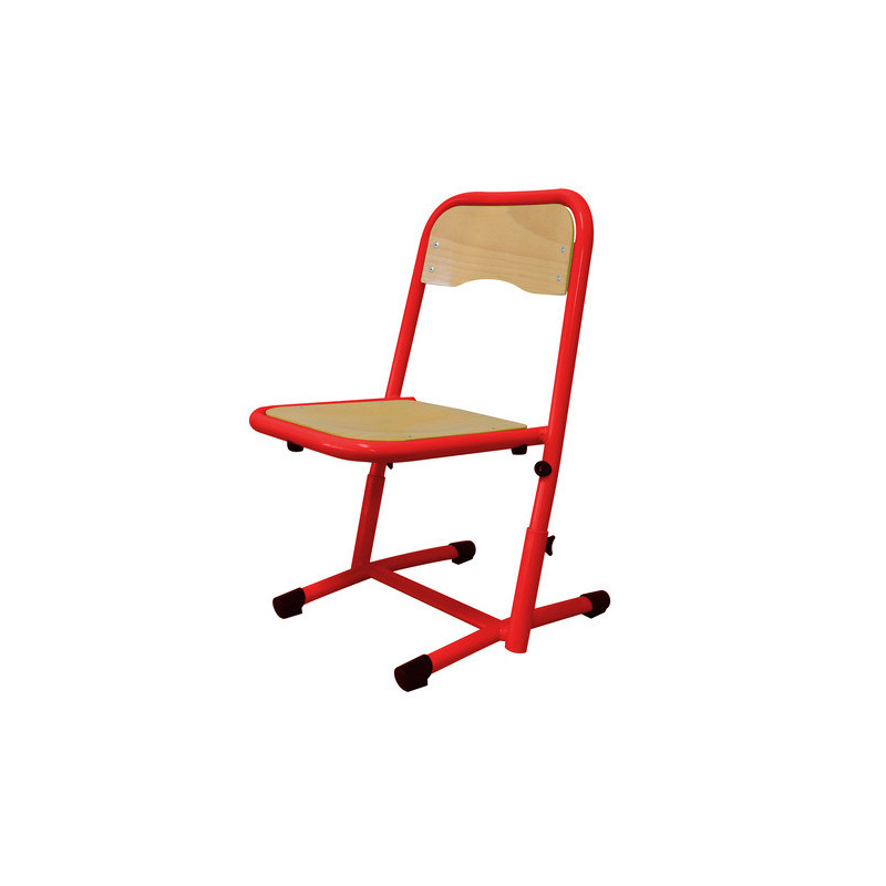 Chaise coque ast maternelle ral: rouge 3000T2