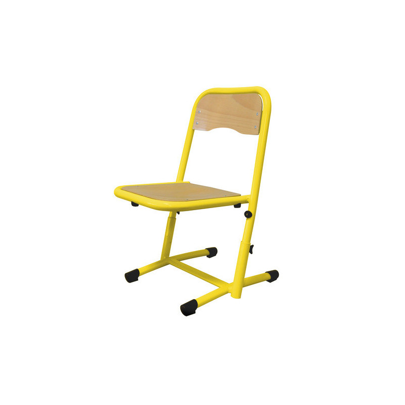 Chaise coque ast maternelle ral: jaune 1023T2