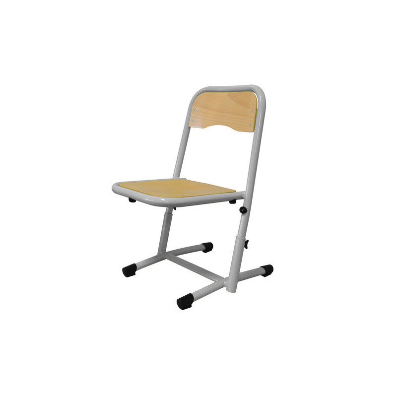 Chaise coque ast maternelle ral: alu 9006T2