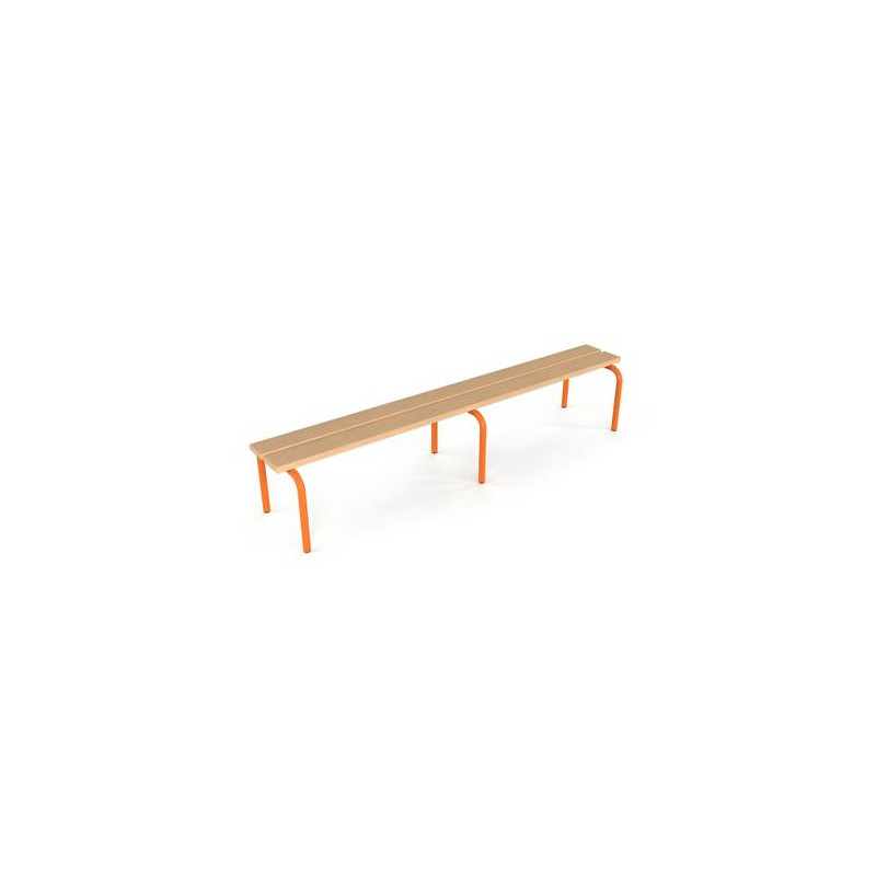 Banc maternelle sans dossier l. 120 cm ral: bleu 5015T0