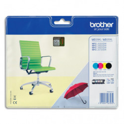 BROTHER Pack de 4 couleurs Jet d'encre HC LC229XLVALBP