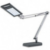 HANSA Lampe LED 4 work anthracite alu et ABS + pince - Bras 2x36 cm, Tête 23,3 x 11,7 cm Socle 19,8x12 cm