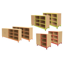 Meuble 12 cases avec portes...