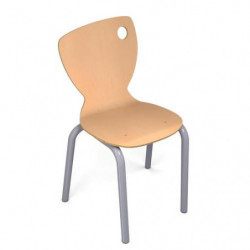 Chaise coque 4 pieds ral:...