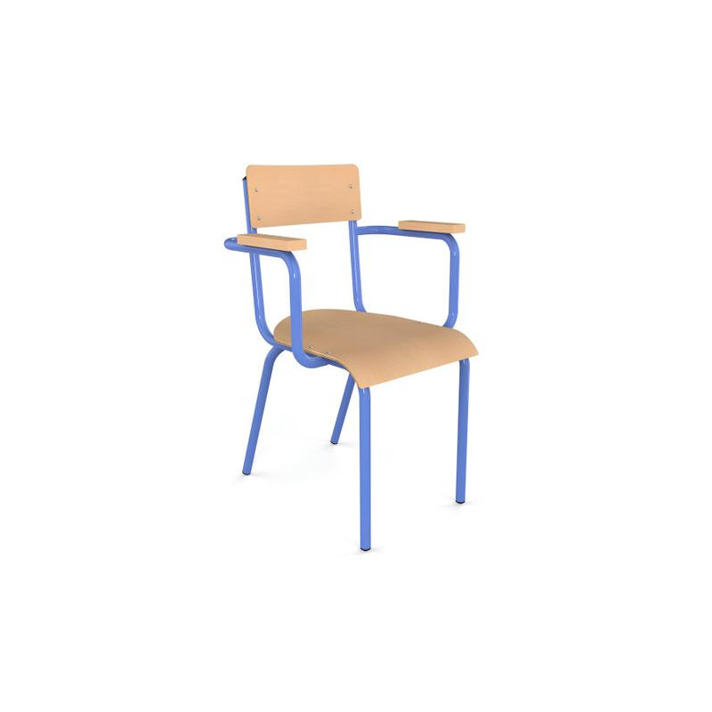 Chaise professeur en applique ral: bleu 5015T6