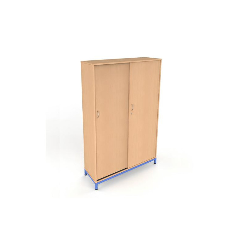 Armoire haute portes coulissantes ral: bleu 5015