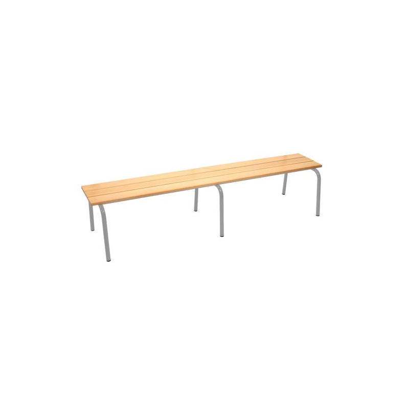 Banc scolaire sans dossier l.120 cm ral: bleu 5015T4