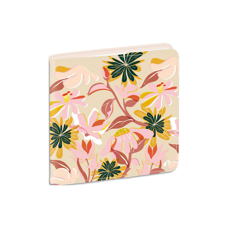 QUO VADIS Executif fr rep floral beige bloom - 16x16 cm - semainier - 13 mois de décembre à décembre 0141