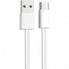APM C&acirc;ble usb-a / usb-c, nylon, blanc, 1m 600418