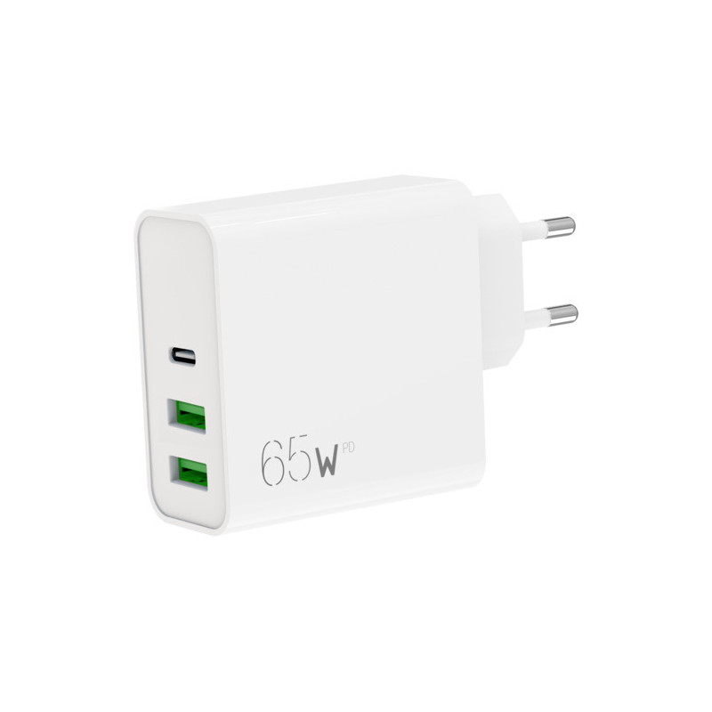 APM Chargeur secteur, triple, 2 usb-a &#47; 1 usb-c, pd65w, blanc 570411