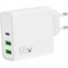 APM Chargeur secteur, triple, 2 usb-a &#47; 1 usb-c, pd65w, blanc 570411