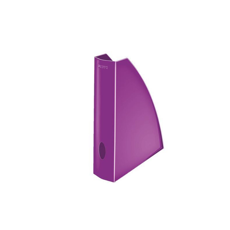 LEITZ Porte-revues Wow. Dimensions (hxp) : 31,2 x 25,8 cm. Dos de 7,5 cm. Coloris Violet