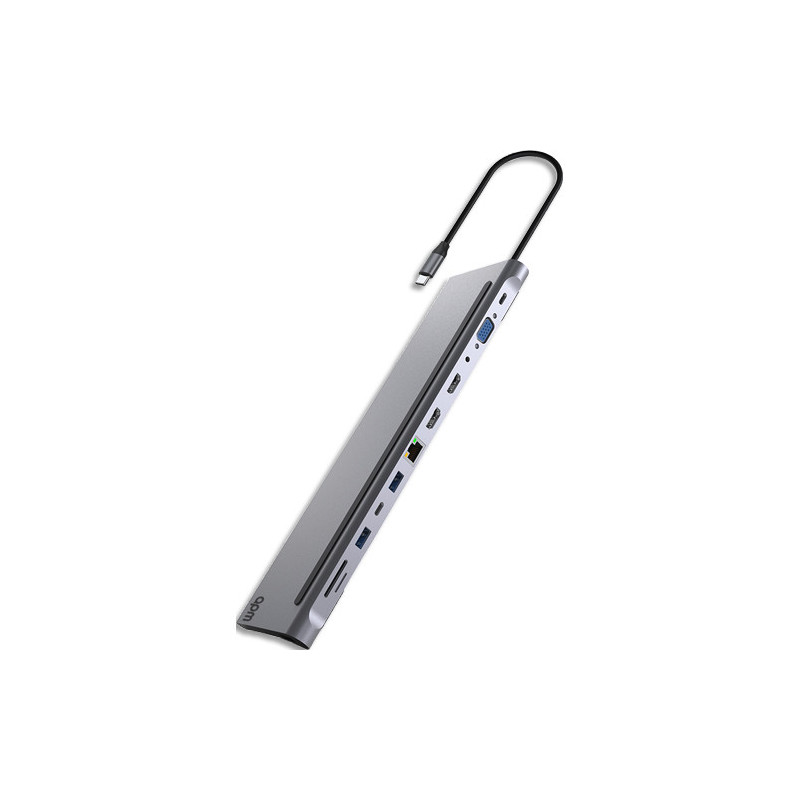 APM Dock usb-c (3.1) 11 ports, 2 hdmi, rj45, usb-c, usb-a, jack, sd 570519
