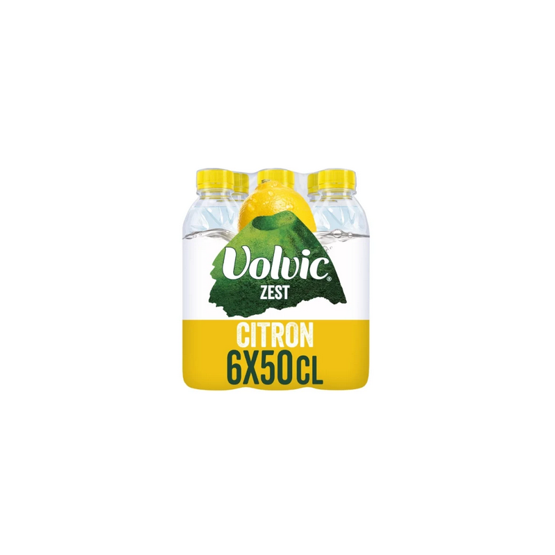 VOLVIC PACK 6 BOUTEILLES 50Cl EAU AROMATISEE CITRON