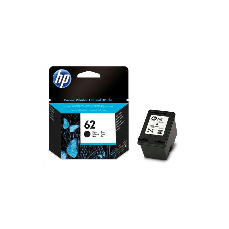 HP 62 Cartouche d'Encre Noire Authentique (C2P04AE)