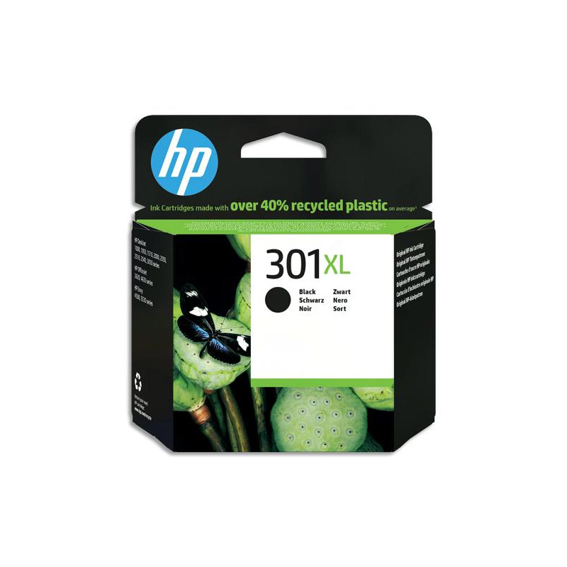 HP 301XL Cartouche d'Encre Noire grande capacité Authentique (CH563EE)