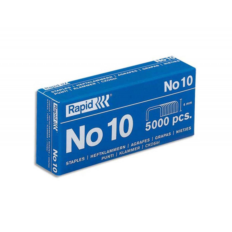 RAPID Agrafes N°10 en Boîte de 5000