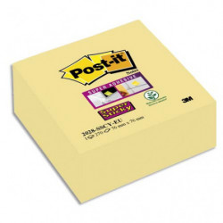 POST-IT Bloc cube Super Sticky 270 feuilles Jaune 76 x 76 mm