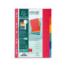 EXACOMPTA Jeu d'intercalaires 6 positions en carte lustrée 3/10e format A4 225g