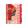 EXACOMPTA Jeu de 12 intercalaires polypro 3.5/10è format maxi A4+