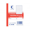 ELVE Carnet quadrillé 5x5 - A6 - 50 dupli