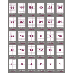 ETIBOX BOITE DE 4400 ETIQUETTES BLANCHES 48 5 x 25 4