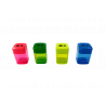 Taille-crayon q-connect économique réservoir plastique transparent 2 usages