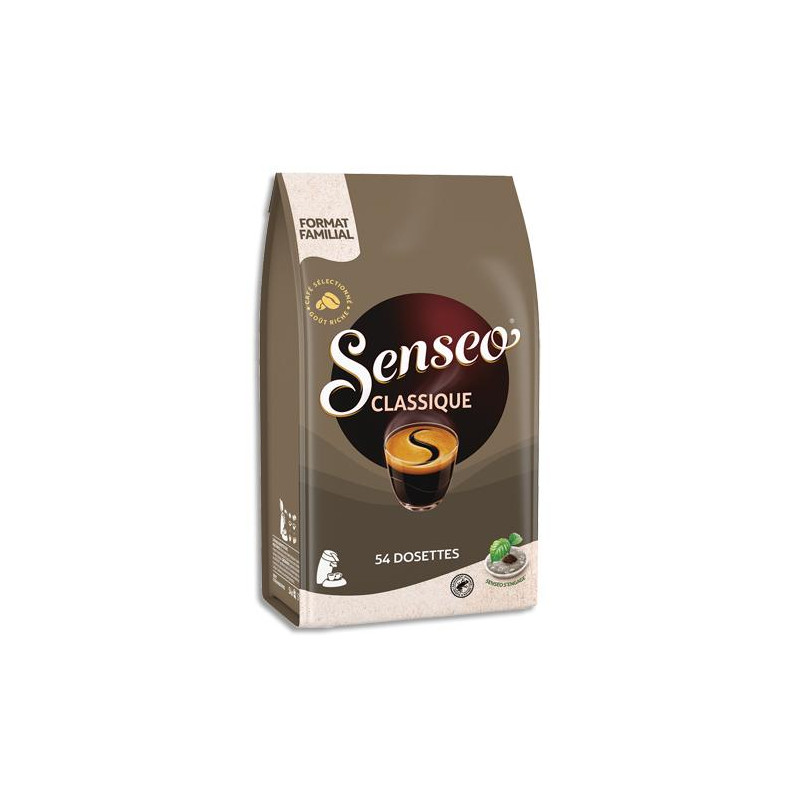 SENSEO Paquet de 54 dosettes de café moulu Classic Equilibré