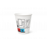 Sachet de 60 Gobelets 15 cl boissons chaudes, carton épais - H8 cm, D7 cm blanc