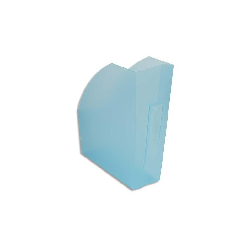 EXACOMPTA Porte-revues Iderama. Coloris Turquoise transparent. Dim. L29,2 x H32 x P11 cm