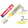 EDDING Surligneur Jaune Ecoline 24. Biseautée. Trait:2 à 5 mm. Fabriqué à 90% de ressources renouvelables