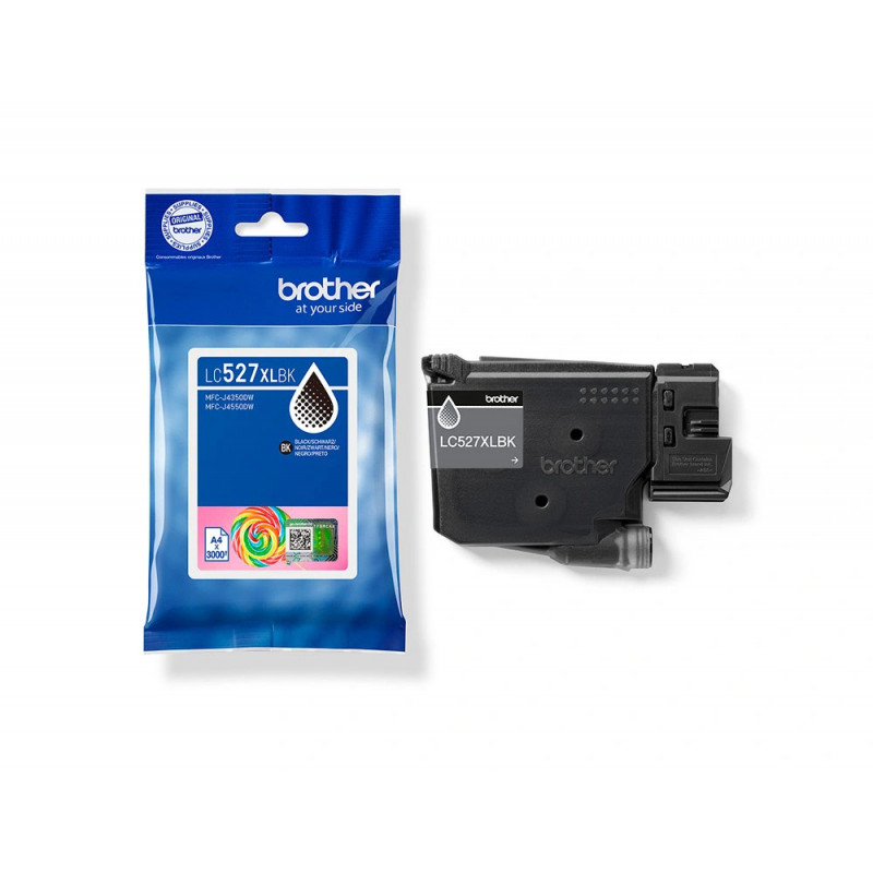 Cartouche brother jet d'encre lc527bk xl couleur noir 3000p