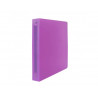 Classeur souple 4 anneaux polypro office plast 32x26,8 cm dos 40mm coloris violet
