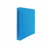 Classeur souple 4 anneaux polypro office plast 32x26,8 cm dos 40mm coloris bleu